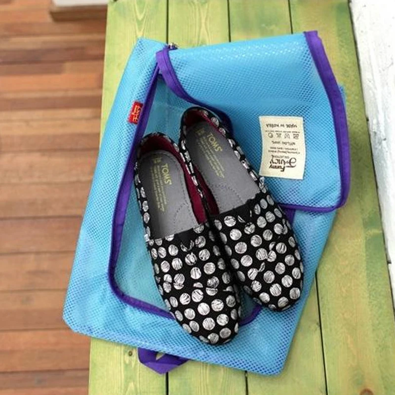 3 Colour Portable Travel Storage Shoes Bag Waterproof Hanging Shoe Organizer Sandals Carry Protector Container | Дом и сад