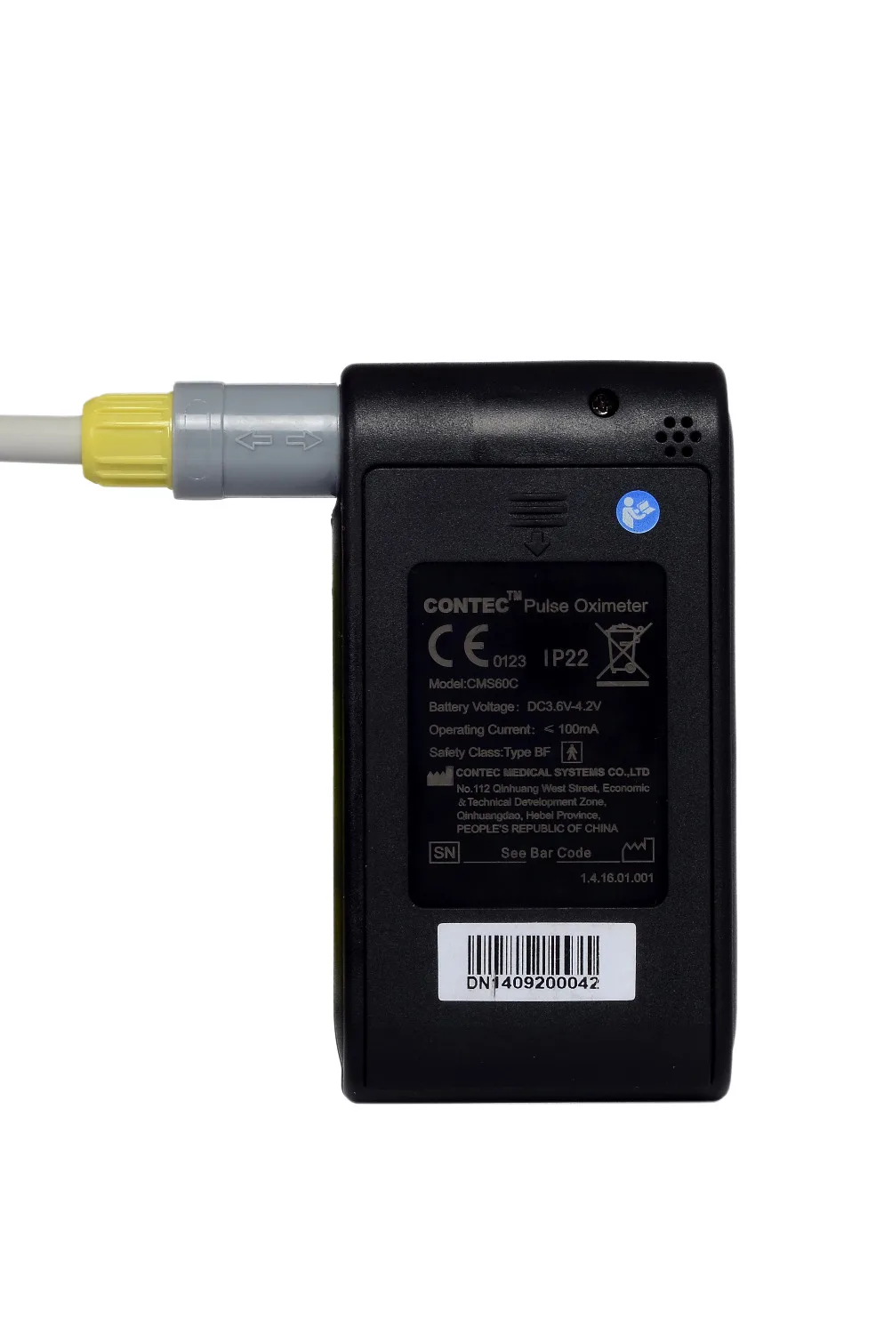 Цветной Пальчиковый пульсоксиметр CMS60C SPO2 2 датчика + сигнализация USB программное