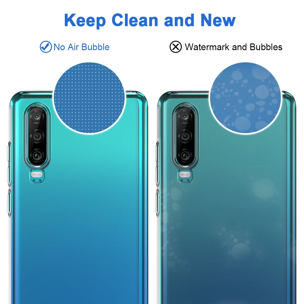Предназначен для huawei P30 чехол телефона ударопрочный кристально чистый