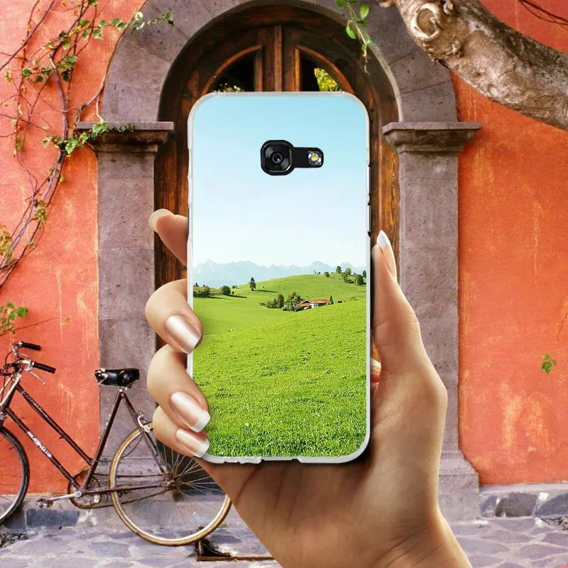 Мягкие чехлы для телефонов Samsung Galaxy S2 S3 S4 S5 Mini S6 S7 S8 S9 S10 Lite Edge Plus Note 4 5 8 9 Blue Sky White Cloud