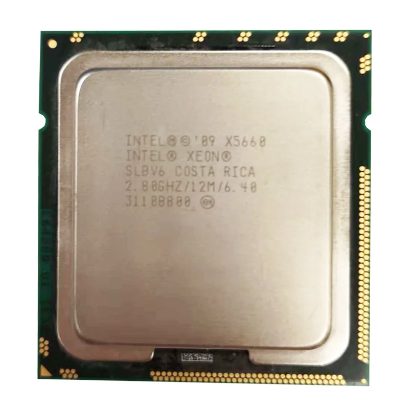 Процессор Intel Xeon X5660 2 8 ГГц ПК серверный ЦПУ 12M LGA 1366 шестиядерный x5660