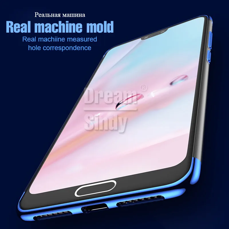 Роскошные покрытие TPU чехол для телефона huawei P20 Lite Мягкий силиконовый прозрачный