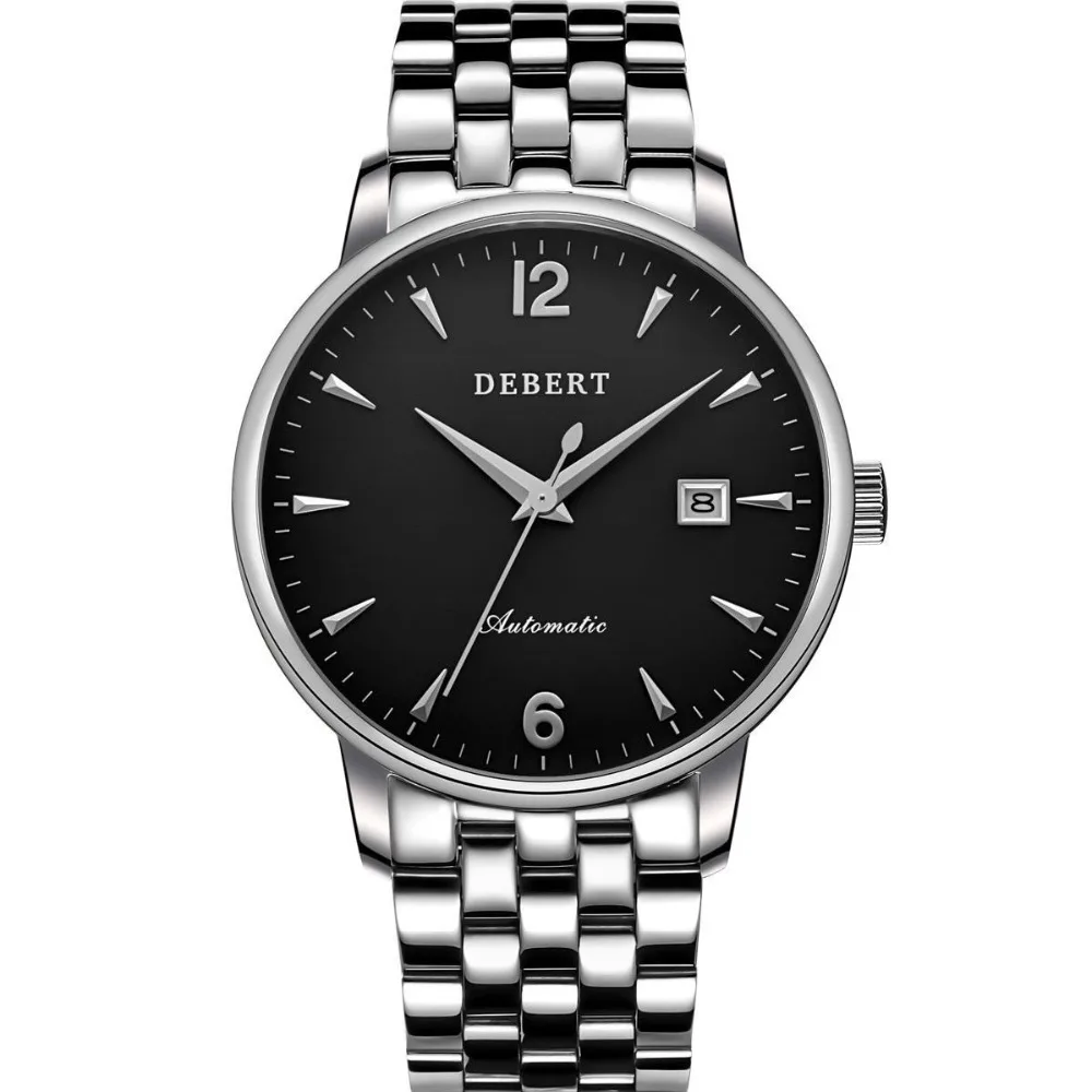 Часы мужские из нержавеющей стали с ремешком механические 40 мм|watch automatic men|watch