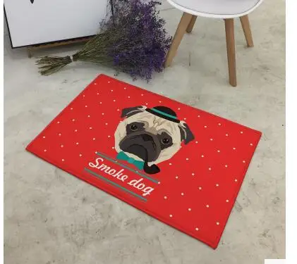 

Ковер комнатный, 40x60 см/50x80 см, с принтом собаки, нескользящий