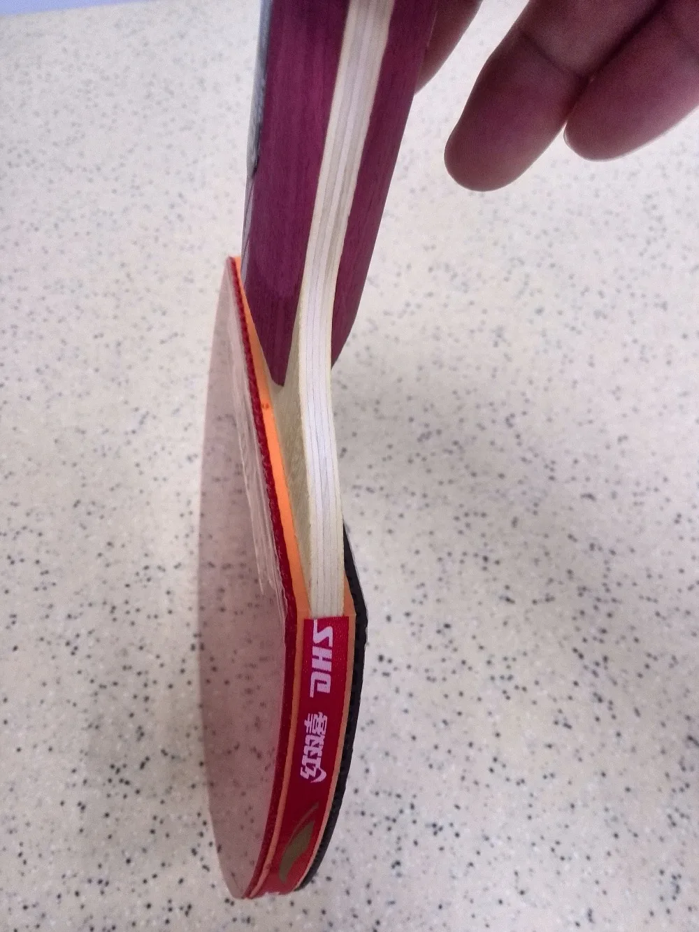 Популярные DHS ракетка для пинг понга Ракетки R4006 короткая ручка с импортом из