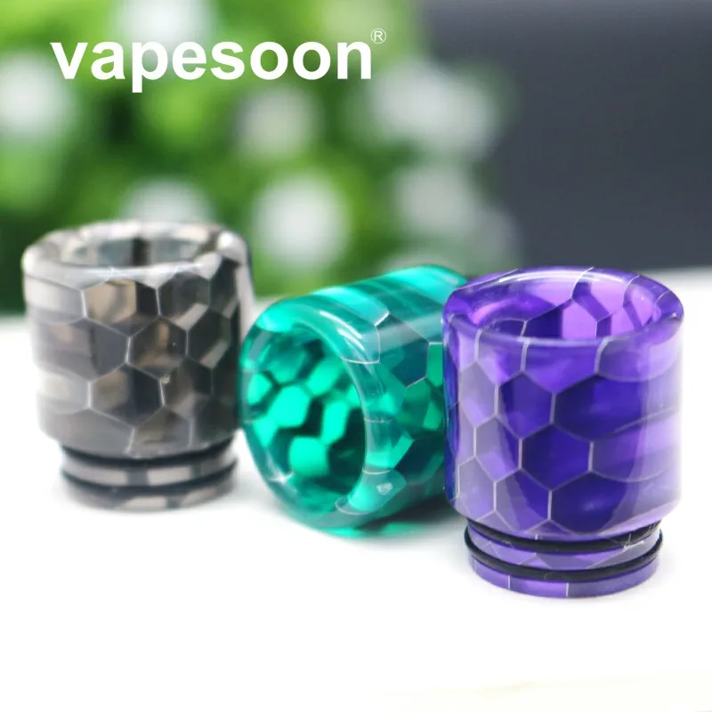 Vapesoon Смола 810 капельный наконечник для RDA распылитель с широким отверстием