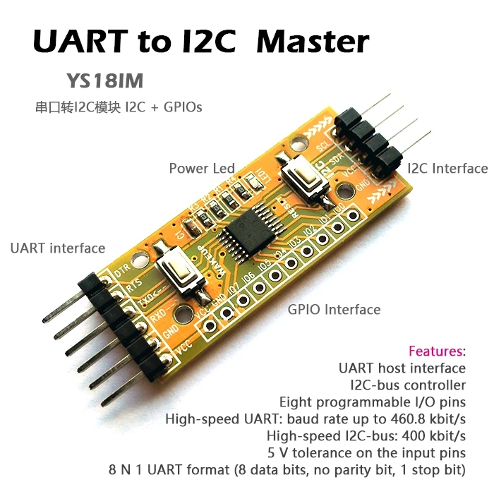 Для UsenDz @ UART I2C последовательный порт импорт GPIO|uart|uart i2c |