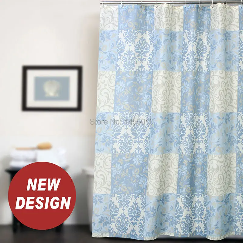 Happy Tree Fabric Polyester Rome Pattern Baroque Waterproof Shower Curtain Thicken Bathroom Classical Bath Curtain. | Дом и сад