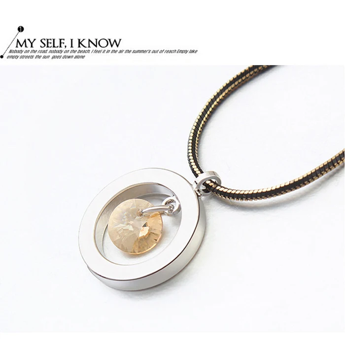 Malanda Роскошные брендовые Подвески для Для женщин круглый кристалл от Swarovski