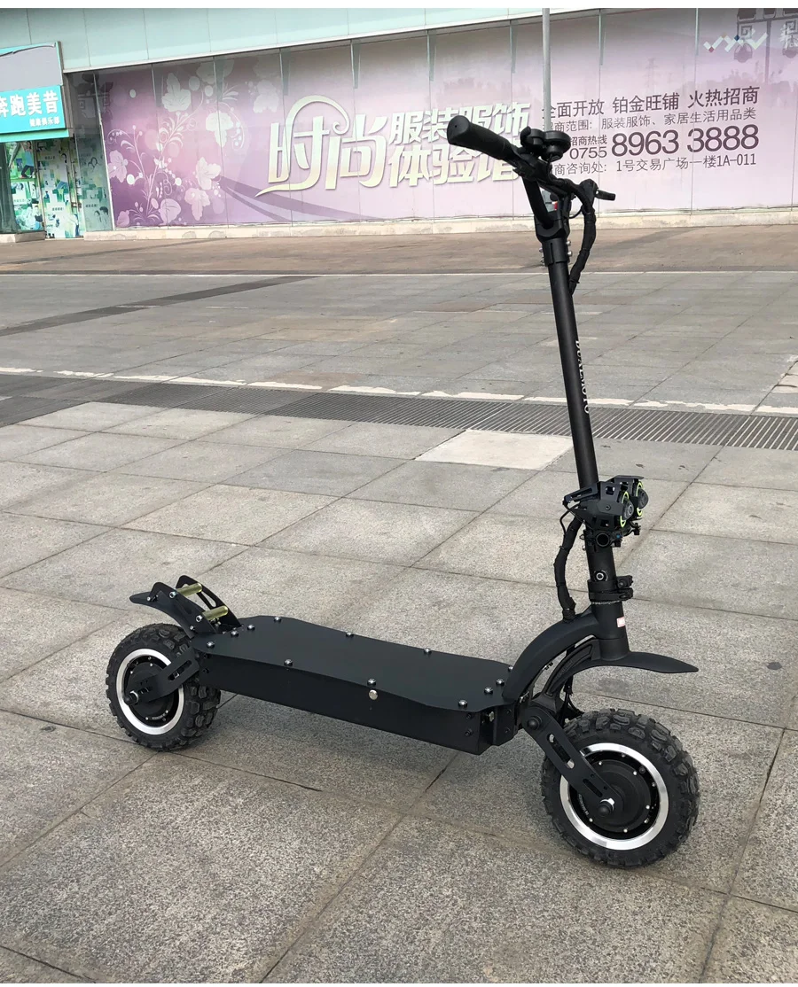 Janobike 11 дюймов внедорожный двухприводный электрический скутер 60 в/3600 Вт Мощный складной дорожный Электрический мотоцикл скутер для взрослых