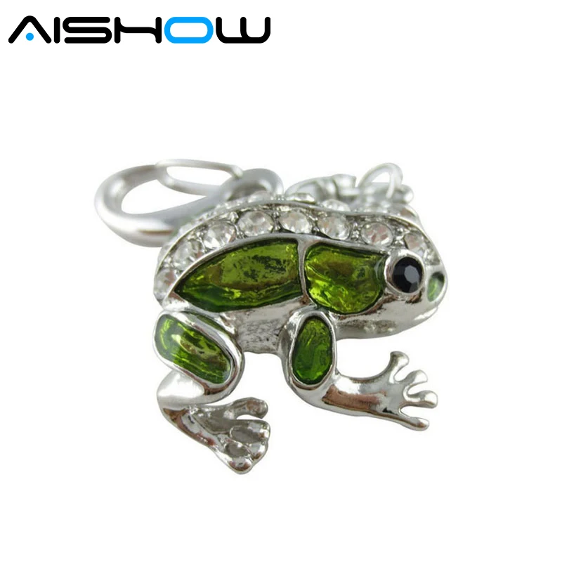 Ювелирный usb флеш-накопитель 4 ГБ 8 16 32 в виде лягушки металлическая Флешка
