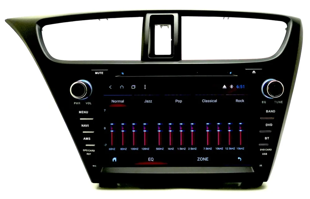 CARBAR 8 &quotHD 1024*600 Android 7 1 Автомобильный DVD Радио GPS стерео Navi аудио плеер для Honda Civic
