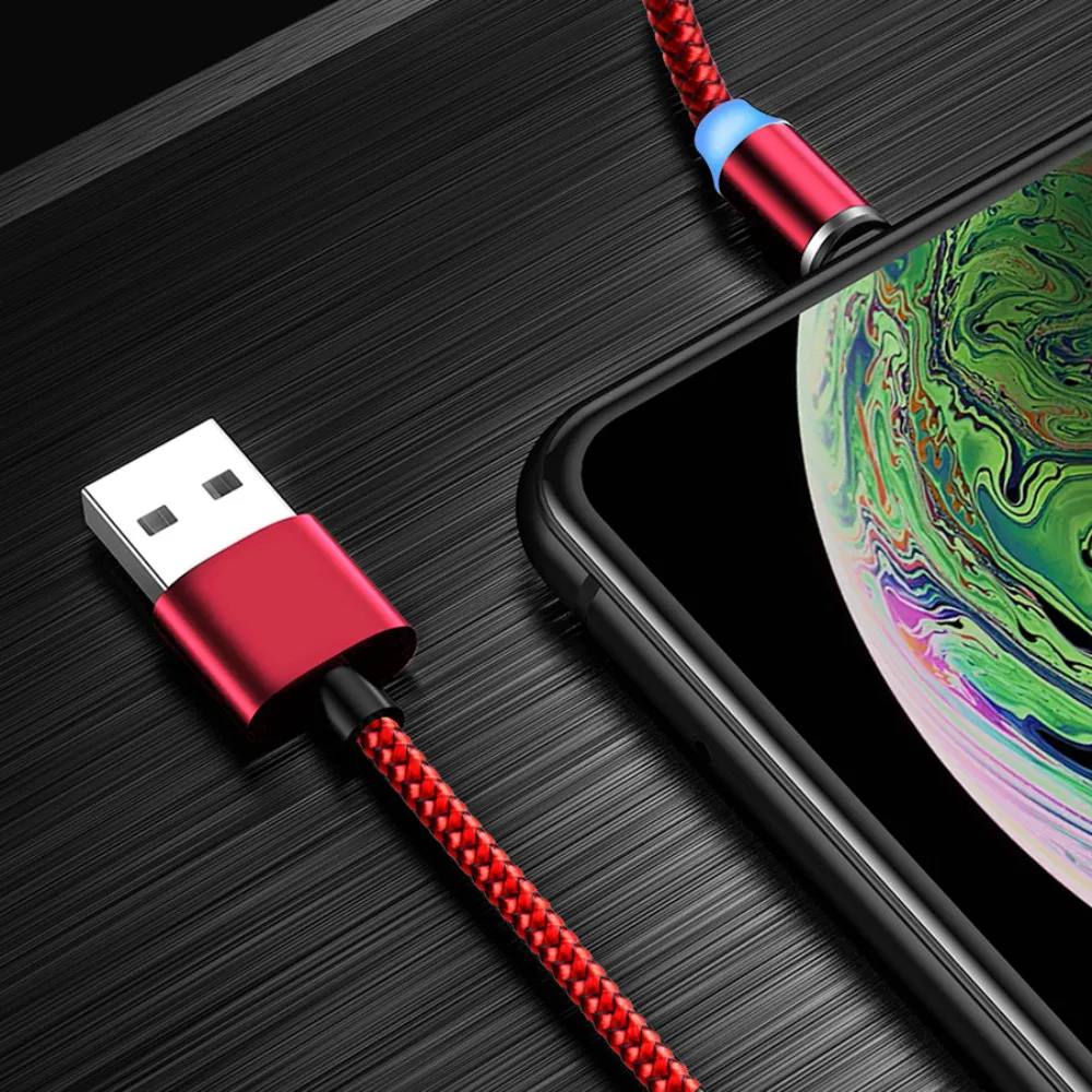 Магнитный Micro USB кабель NiSi для iPhone XR samsung S9 Xiaomi huawei mate 20 TypeC/8PIN IOS штекер провод для быстрой зарядки Кабели 1 м