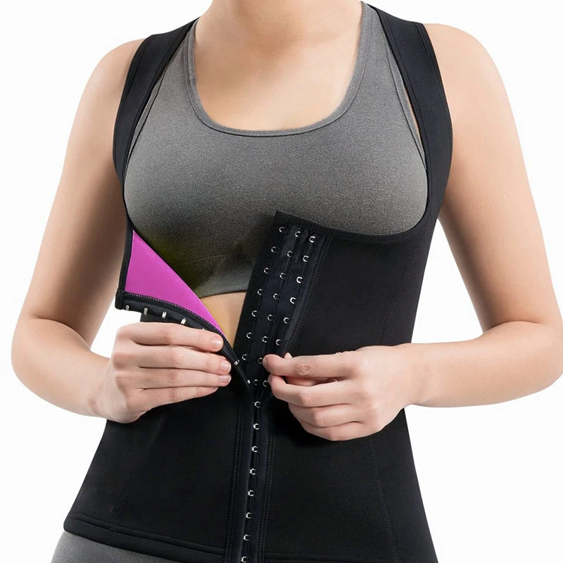 Женский неопреновый тренировочный жилет, корсет, майка, Корректирующее белье для тела, сауна, потеря веса, для похудения, для бега, фитнеса, спортивная одежда