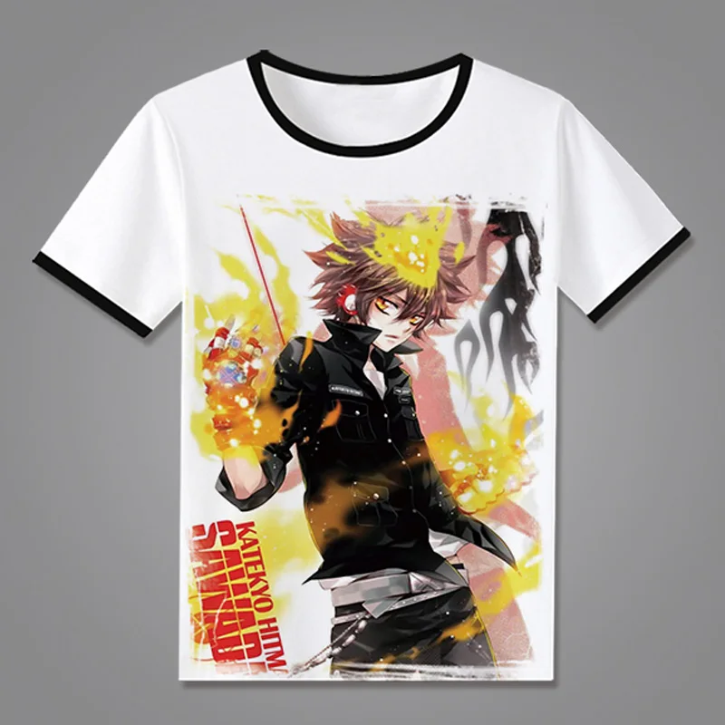 

Katekyo Hitman Reborn T shirt Anime Sawada Tsunayoshi Rokudou mukuro Cosplay T-Shirt