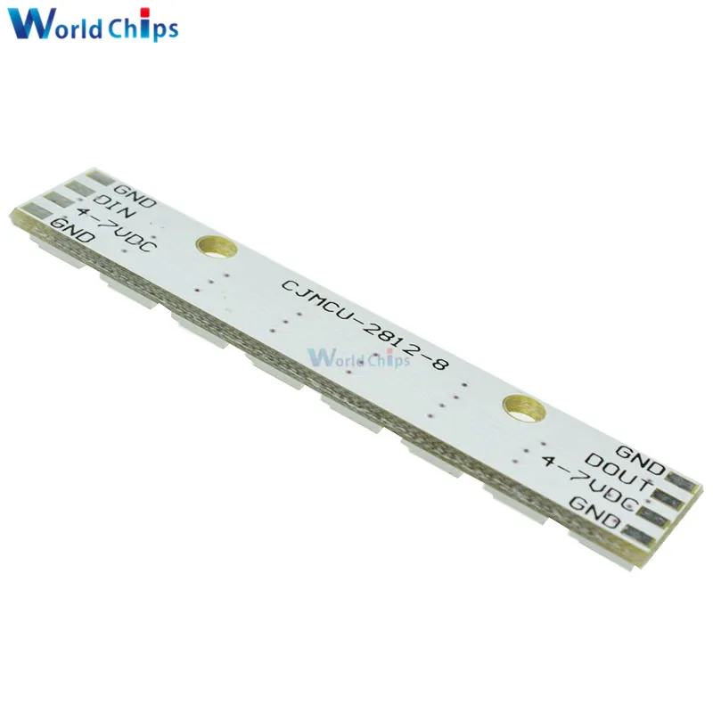 WS2812 WS 2811 5050 RGB модуль панели светодиодной лампы 5 в 8 битная Радужная светодиодная
