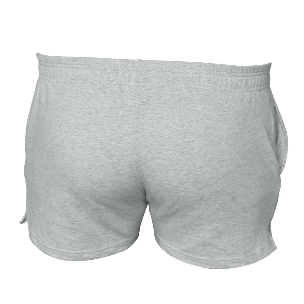 Мужские шорты с карманами повседневные бермуды из хлопка однотонные спортивные