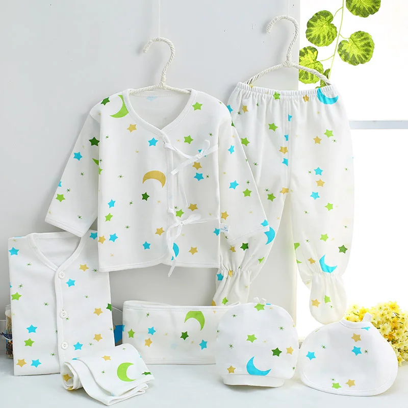 7 шт./компл. комплект одежды для новорожденных 0-3 месяцев брендовая фабричная