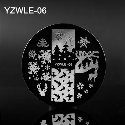 1 шт. 30 дизайнов доступны YZWLE штамповка пластины кружева отрицательное пространство листья цветы дизайн ногтей шаблон инструменты аксессуары - Цвет: 06