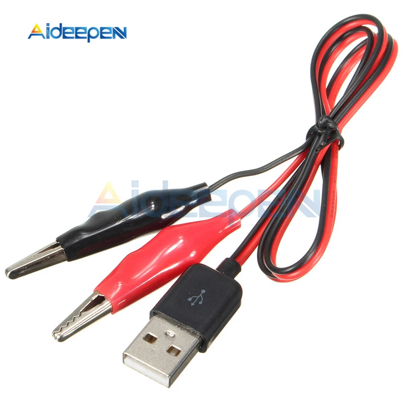 USB Крокодил Зажимы штекер крокодил провода Мужской AV к USB тестер детектор постоянного тока измеритель напряжения мощность амперметра измеритель мощности монитор