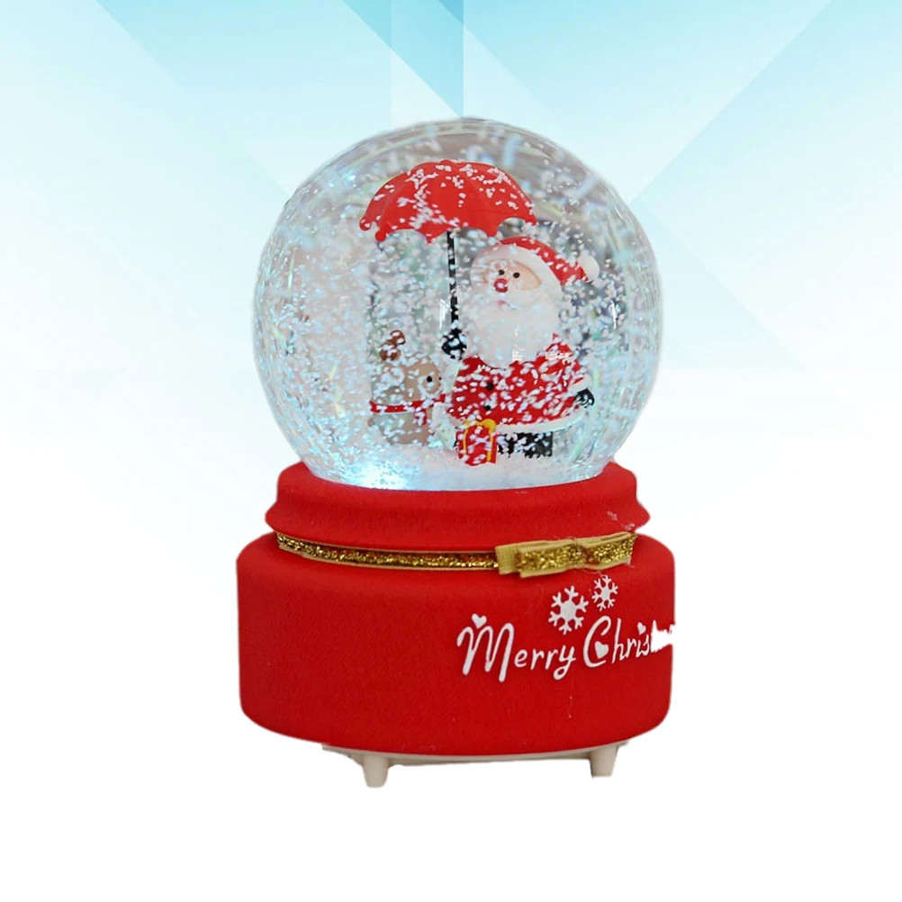 : NICEXMAS 1 шт. хрустальный шар Сказочный Вращающийся Рождество защищают от снега для