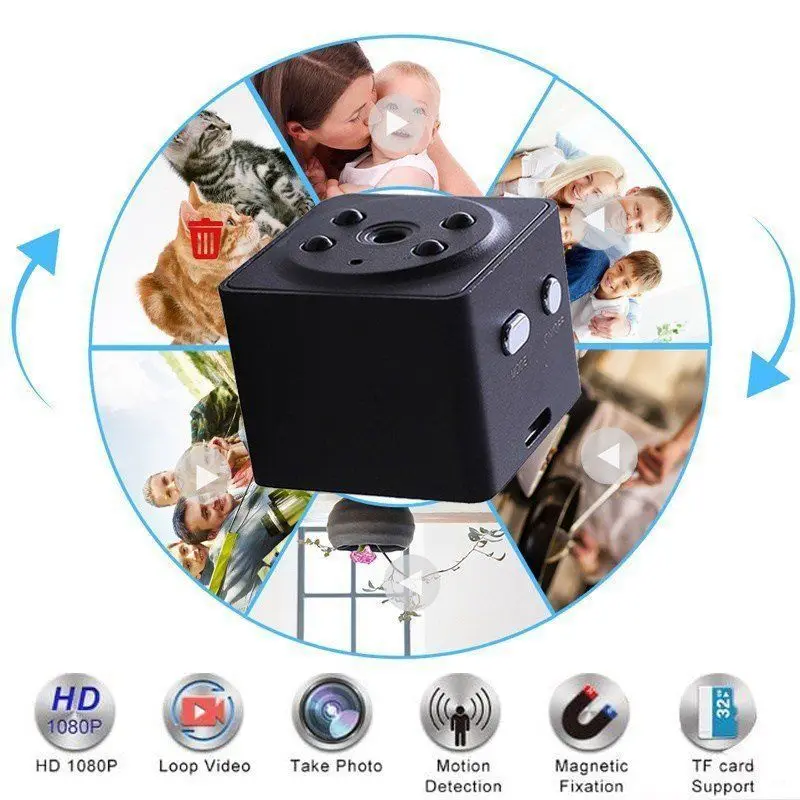 4 Гб карта + HD 1080P Мини Цифровая камера-регистратор с ночным видением - купить по