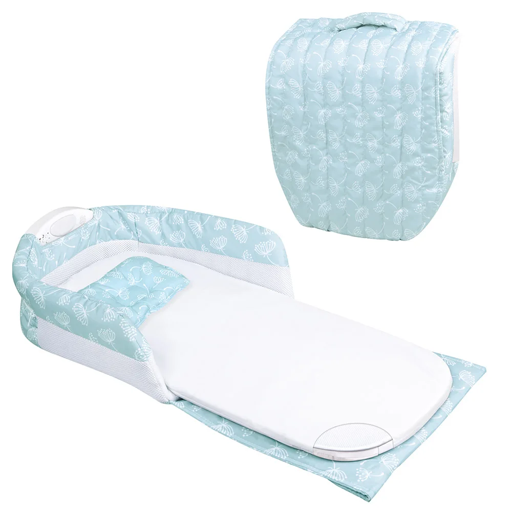Детская кроватка Snuggle Nest для младенцев переносная путешествий с ночной музыкой