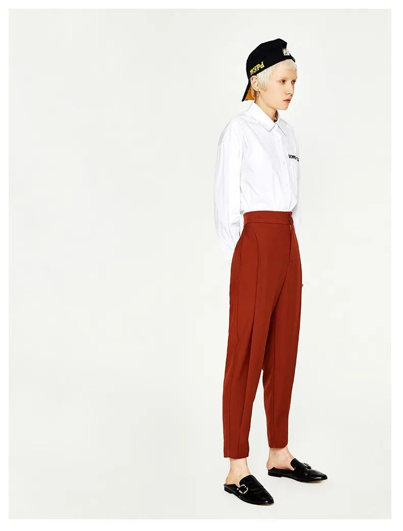 Toyouth High Waist Harem Pants Autumn Solid Trousers Women Fashion Loose Radish Pantalones Mujer Size 25~31 Casual Pants