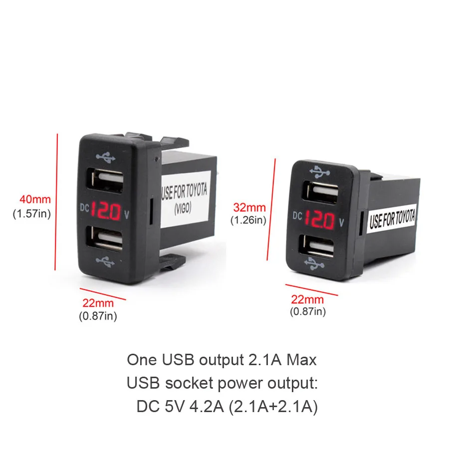Автомобильное зарядное устройство XCGaoon 5 шт. В 4 2 А USB разъема светодиодный