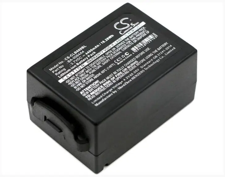 Аккумулятор Cameron Sino 4400mAh для ciperlab CP60 CP60G BA-0064A4 BCP60ACC00002 штрих-код аккумулятор
