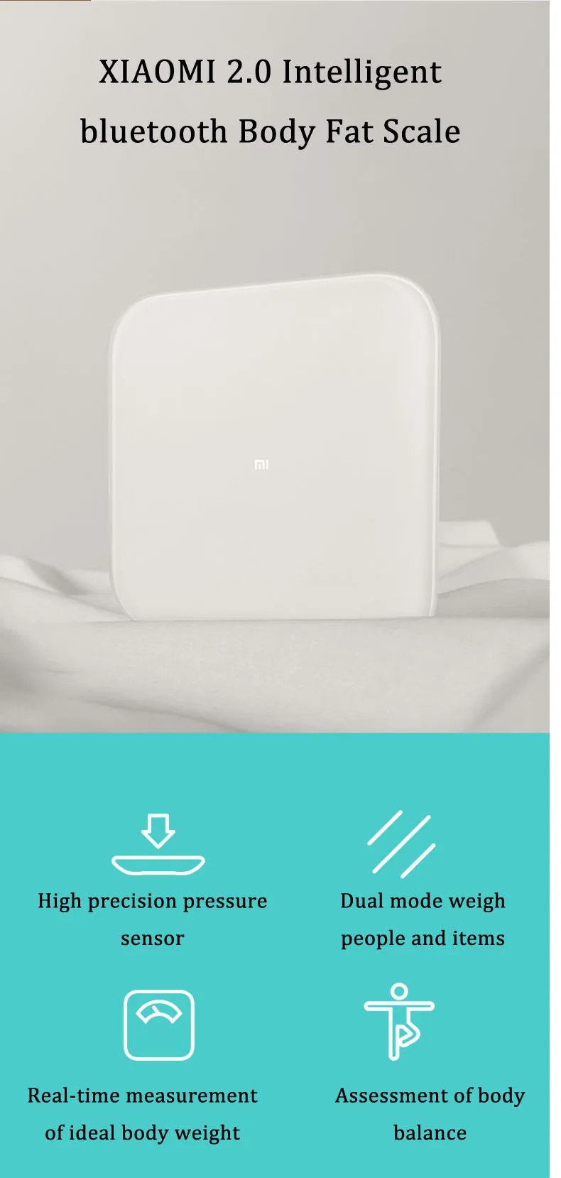 Горячие оригинальные Xiaomi умные весы взвешивающие весы Bluetooth 5,0 цифровые весы Поддержка Android 4,3 iOS 9 Mifit APP