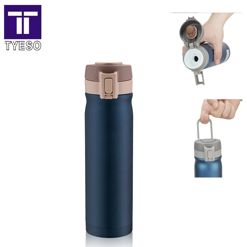 Термокружка 500 мл термос из нержавеющей стали портативная ручка бутылка дорожная