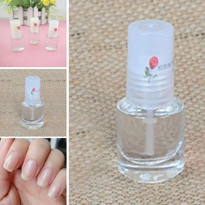 1 шт DIY украшения для дизайна ногтей здоровье прозрачное верхнее покрытие прозрачный 5 мл увеличивающий блеск лак для ногтей советы для ногтей