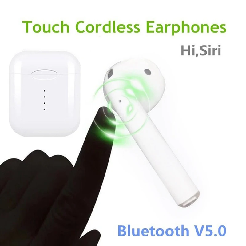 Bluetooth 5 0 наушники i10 TWS мини беспроводной Сенсорный наушник с 3D стерео звук