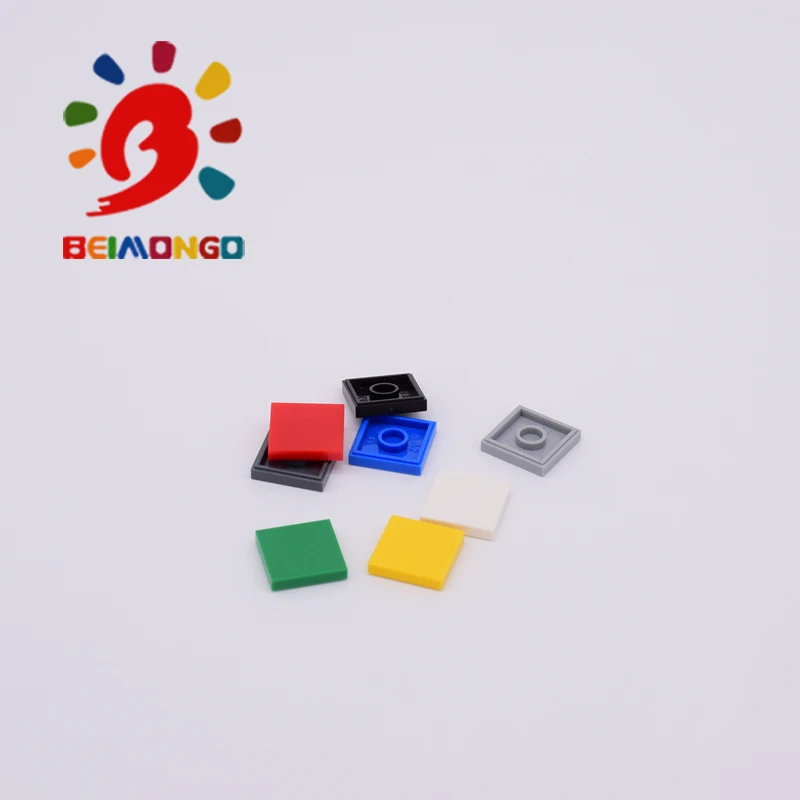 Бесплатная доставка! Строительные блоки BEIMONGO из плоской плитки 2x2 200 шт.