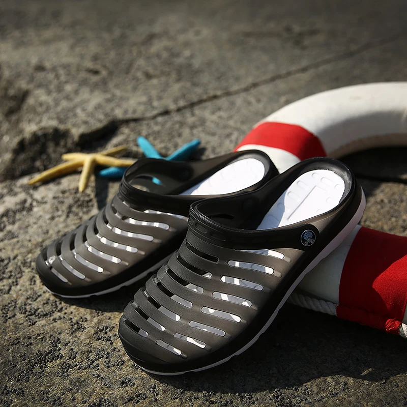 Classic Slip On Garden Clog Shoes Men Summer Slipper Flat Breathable Mesh Outdoor Sandal Platform Mercy Work Kryptek Wedge shoes | Спорт и