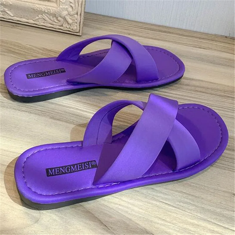 Флуоресцентные неоновые пикантные плоские босоножки на высоком каблуке женские