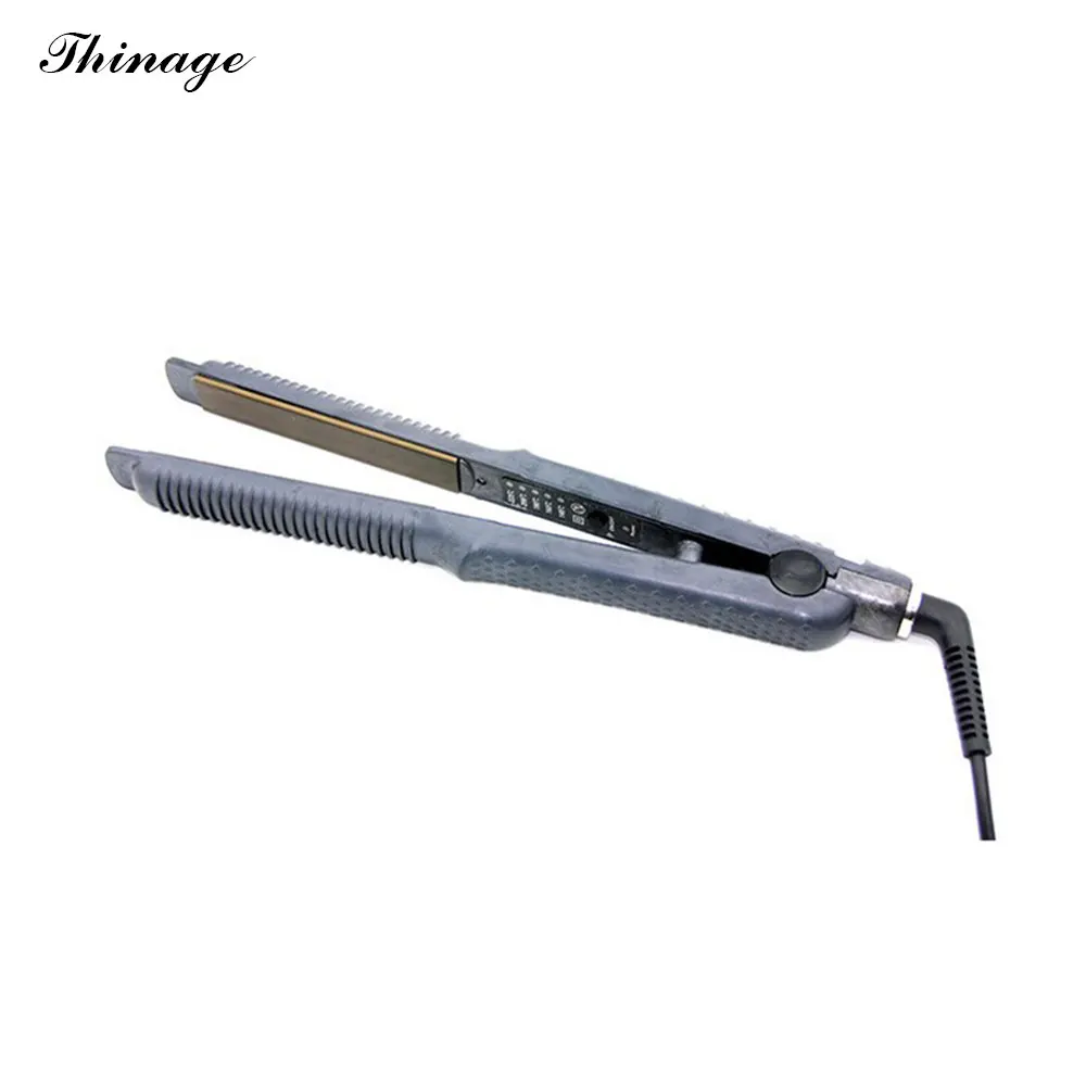 Thinage Профессиональный Выпрямитель для волос Flat Iron выпрямление Керамика Турмалин
