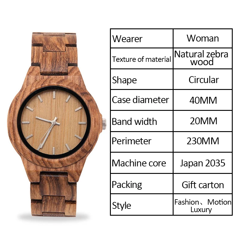 ELMERA деревянные часы Для женщин браслет femme Для женщин часы Houten часы стили art Роскошные известная брендовая с деревянной часы