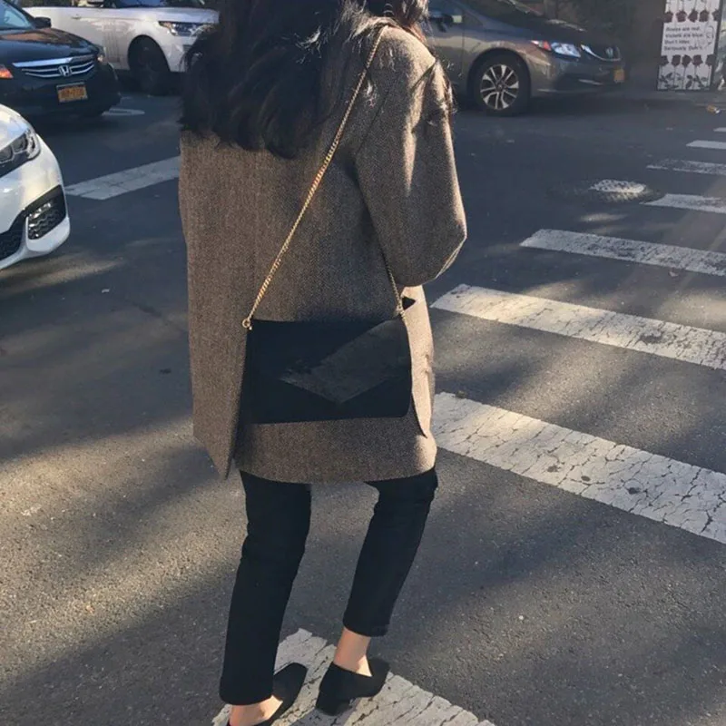 

Designer Vintage Velvet Envelope Handbag Luxury Women Small Crossbody Bags Ladies Scrub Leather Chain Messenger Bag Shoulder Bag