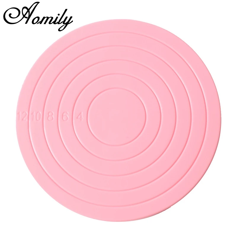 Aomily 14 см Пластиковые Поворотные столы для тортов помадные муссы сделай сам