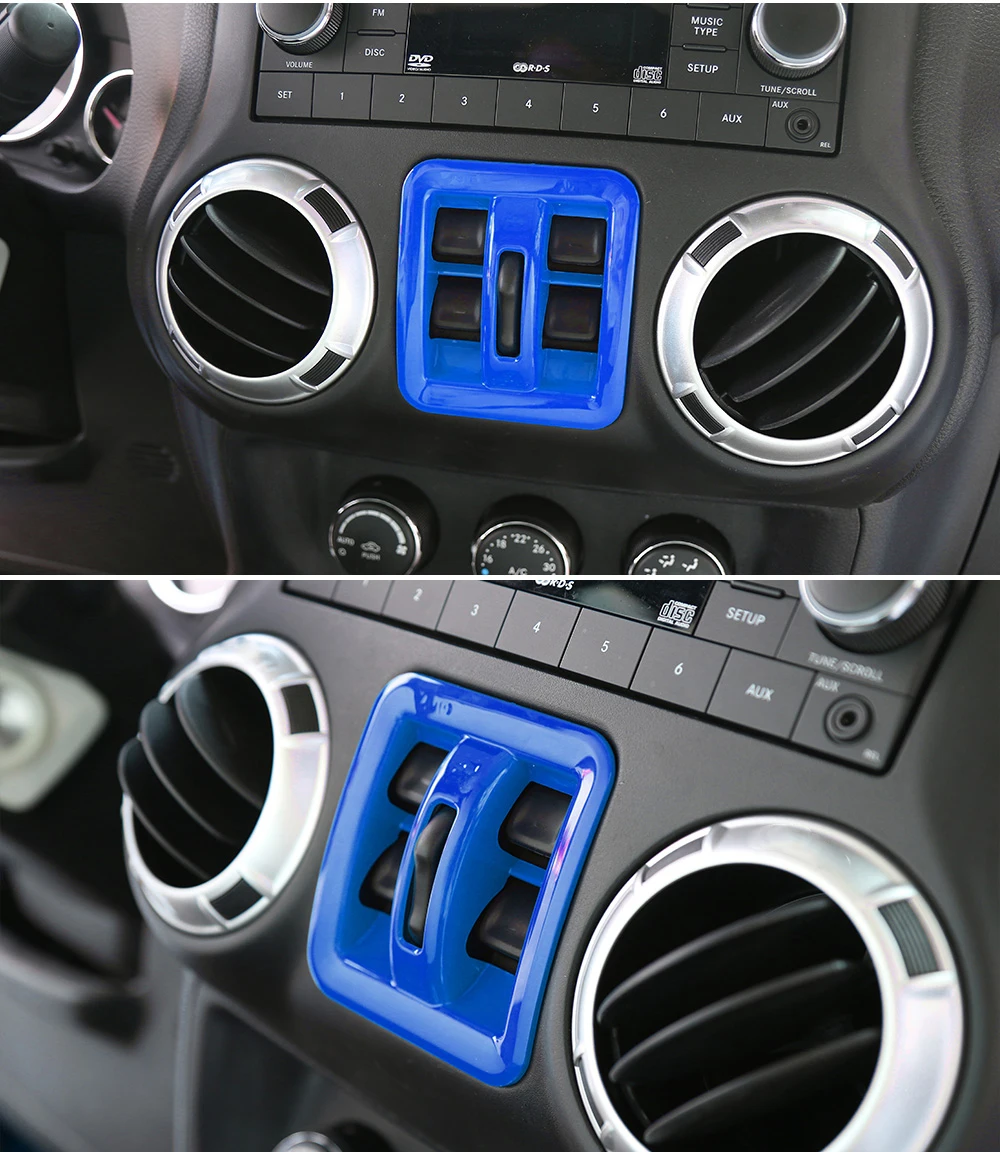 MOPAI ABS 1 шт. декоративные наклейки на окна автомобиля для Jeep Wrangler JK 2011 Up для стайлинга автомобилей