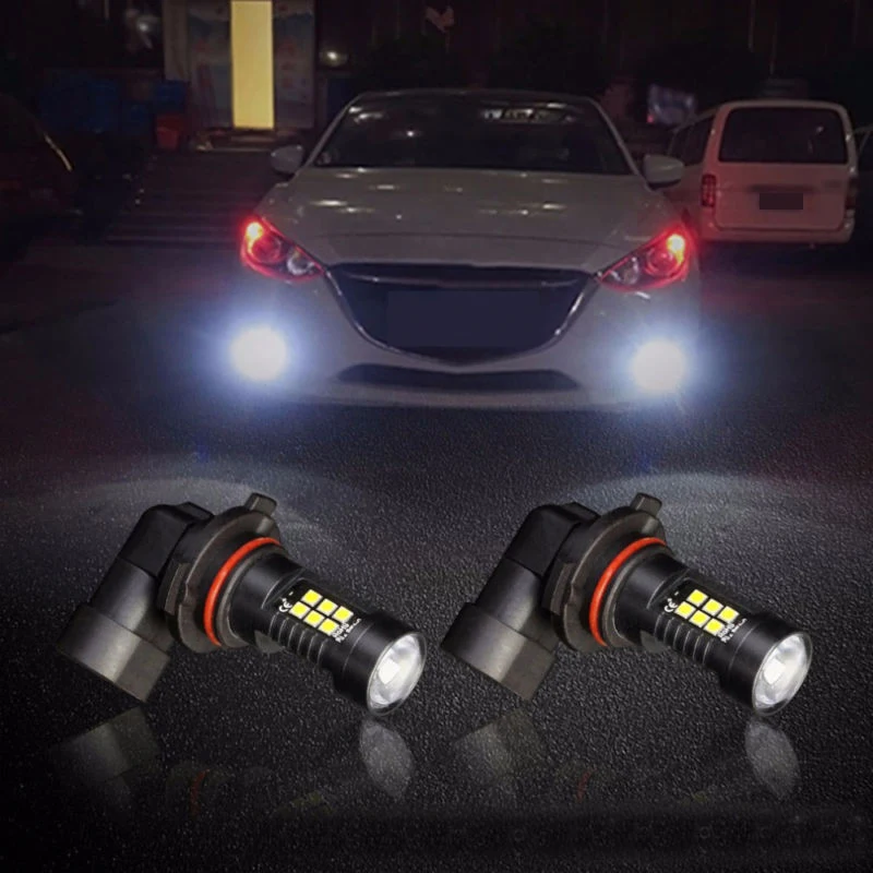 2x Canbus H8 3030 21Smd Led Drl Дневной ходовой противотуманный светильник лампы для Skoda Superb