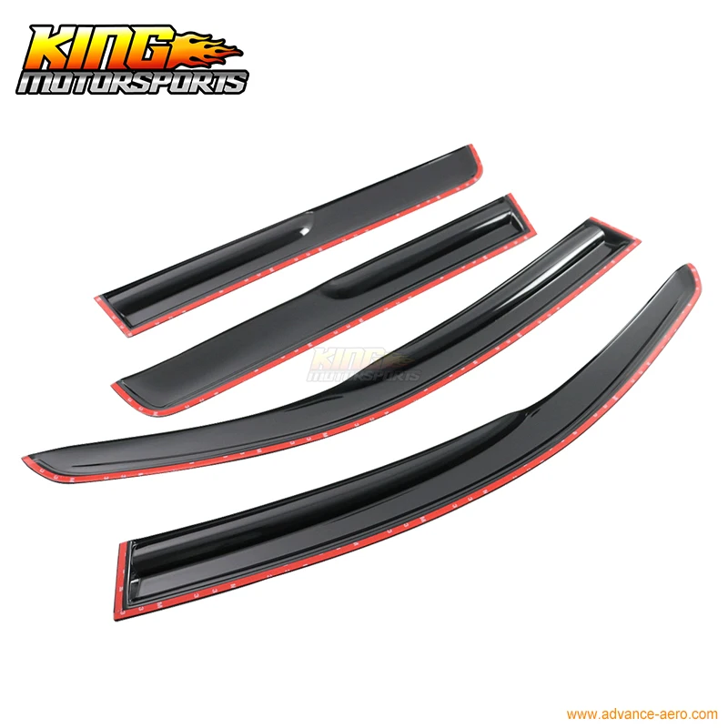 Подходит для 03 06 Mitsubishi Outlander smokted Aero JDM Wind Deflector Stick On Window Visors USA Domestic бесплатная