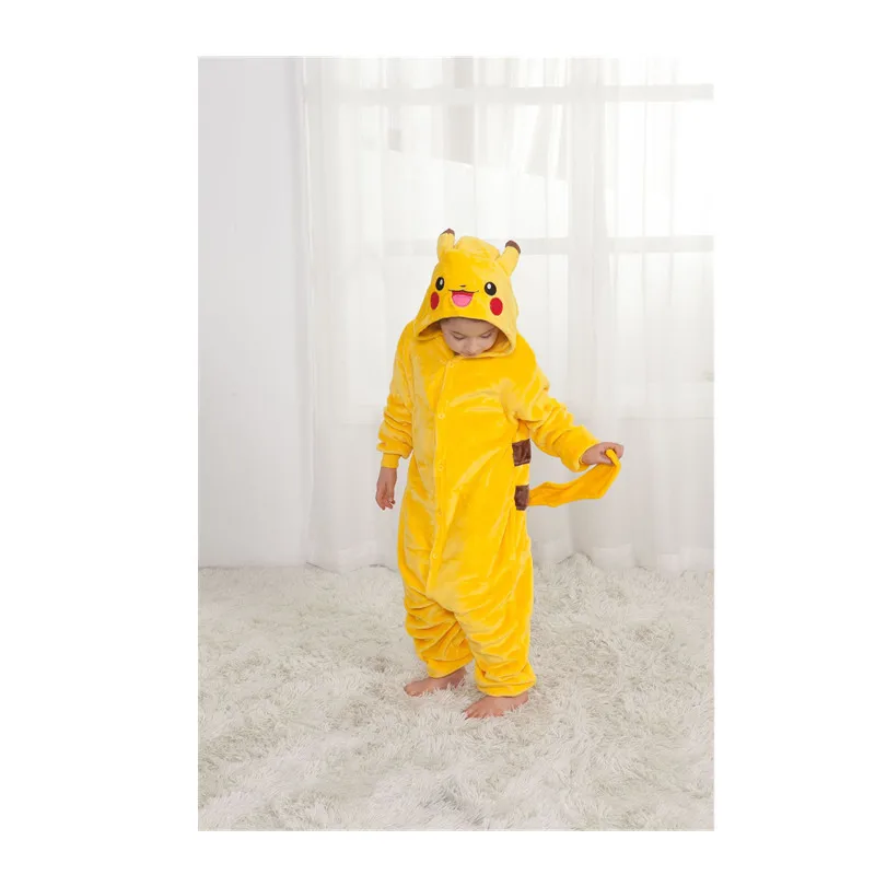 Талисман PIKACHU костюм покемон Onesie Pocket Monster женские цельные пижамы фланелевые пижамы комбинезон одежда костюмы для косплея