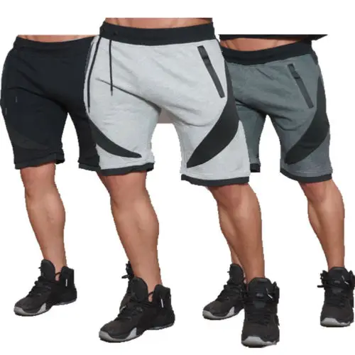Мужские повседневные шорты для тренировок Новинка 2018 года летние лоскутные с