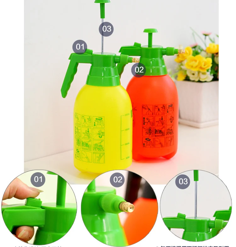 

High Quality 2L Pneumatic watering spray nozzles for plastic bottles,gardening tools,plastic pressure portable water sprayer