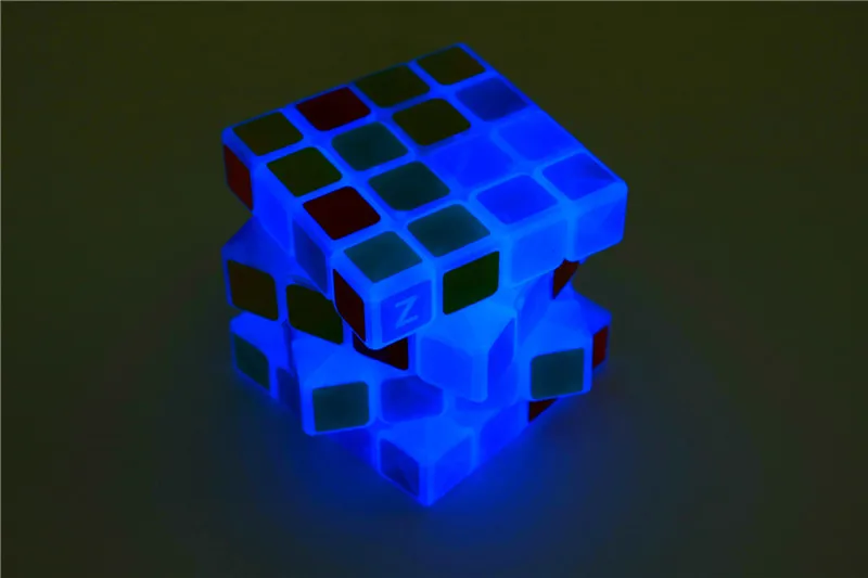 Профессиональный конкурс 3x3x3 Magic Cube гладкая Скорость Поворотная головоломка, куб светится в темноте светящийся куб для детские развивающие игрушки