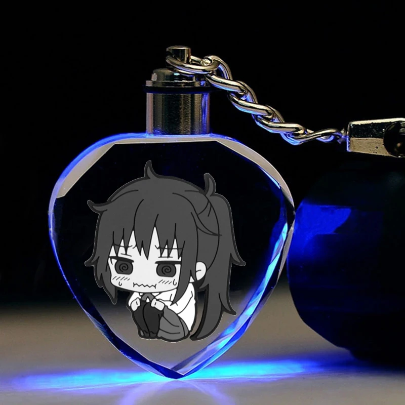 Himouto! Umaru chan в форме сердца аниме светодиодный брелок для ключей рисунок