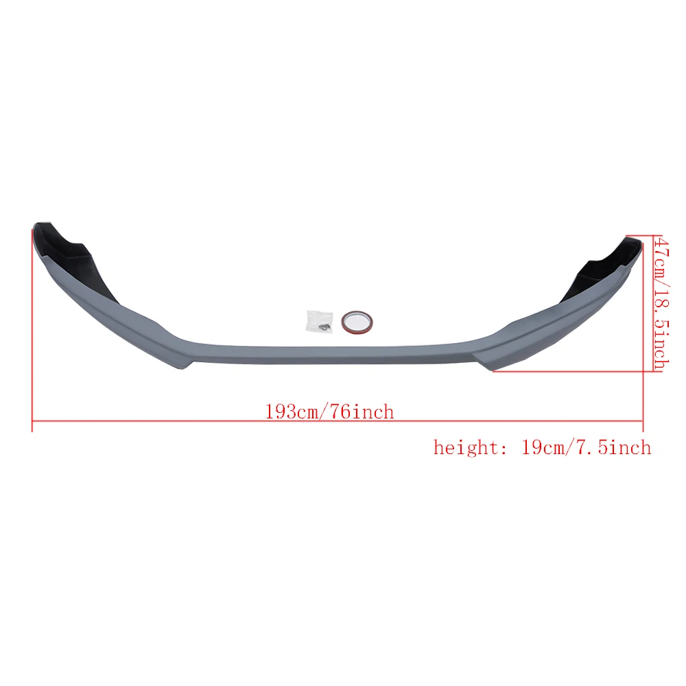 PU Grey Front Lip Spoiler Chin for Volkswagen VW SCIROCCO 2009 - 2014 Car Tuning Parts | Автомобили и мотоциклы